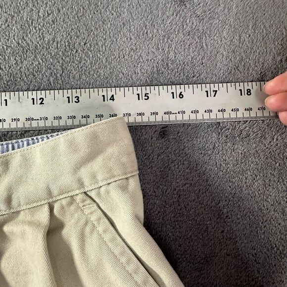 VTG Tommy by Tommy Hilfiger Pleated Chino Baggy Shorts Womens 10 Beige Preppy - Picture 7 of 10